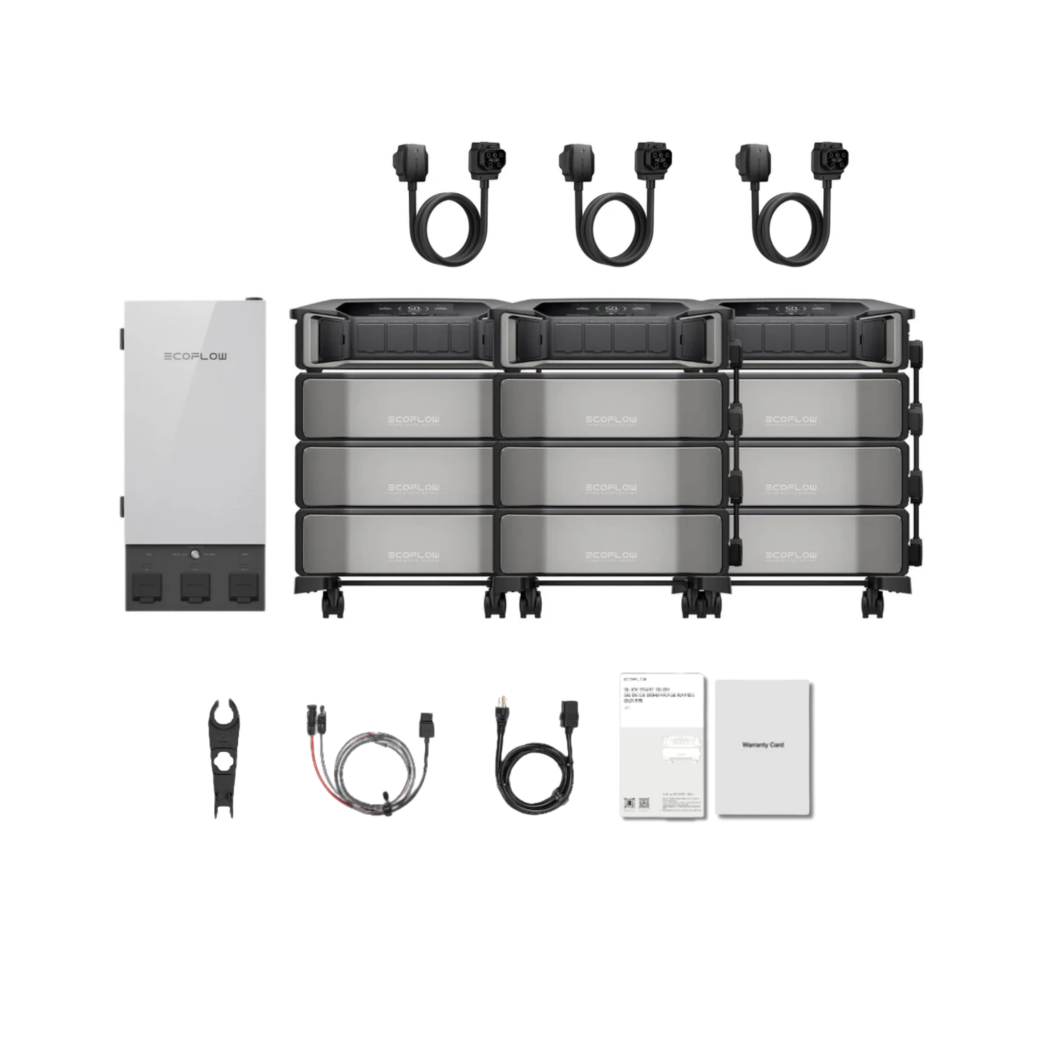 EcoFlow DELTA Pro Ultra Portable Power Station and Whole-Home Backup - 3 x Inverter + 3 x Battery + Smart Home Panel Inclusions