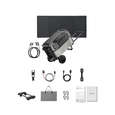 EcoFlow DELTA Pro Ultra Portable Solar Kit 1 x Battery + 1 x 400W Solar Panel Inclusions