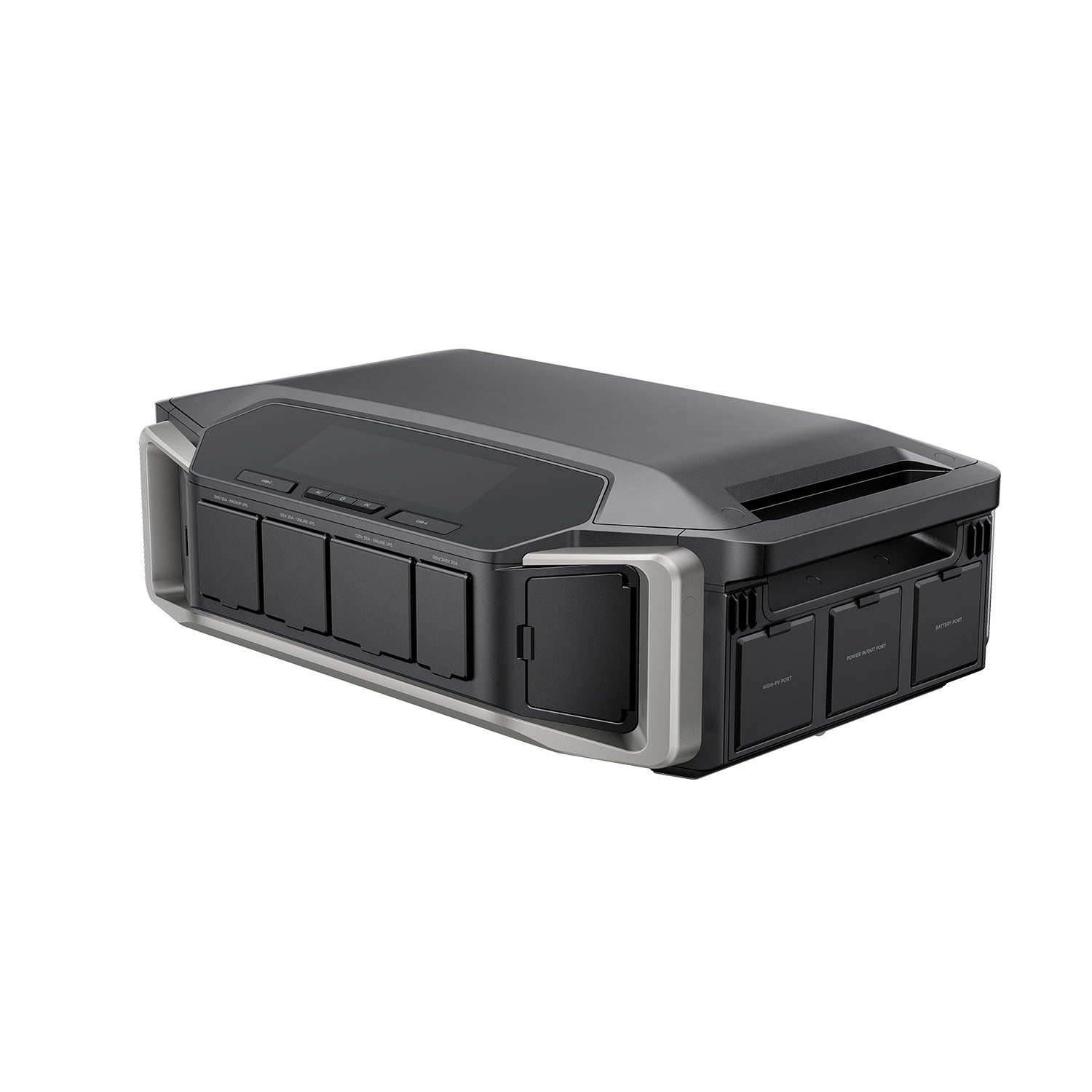 EcoFlow DELTA Pro Ultra Single Inverter Top, Front And Right View With Closed Ports