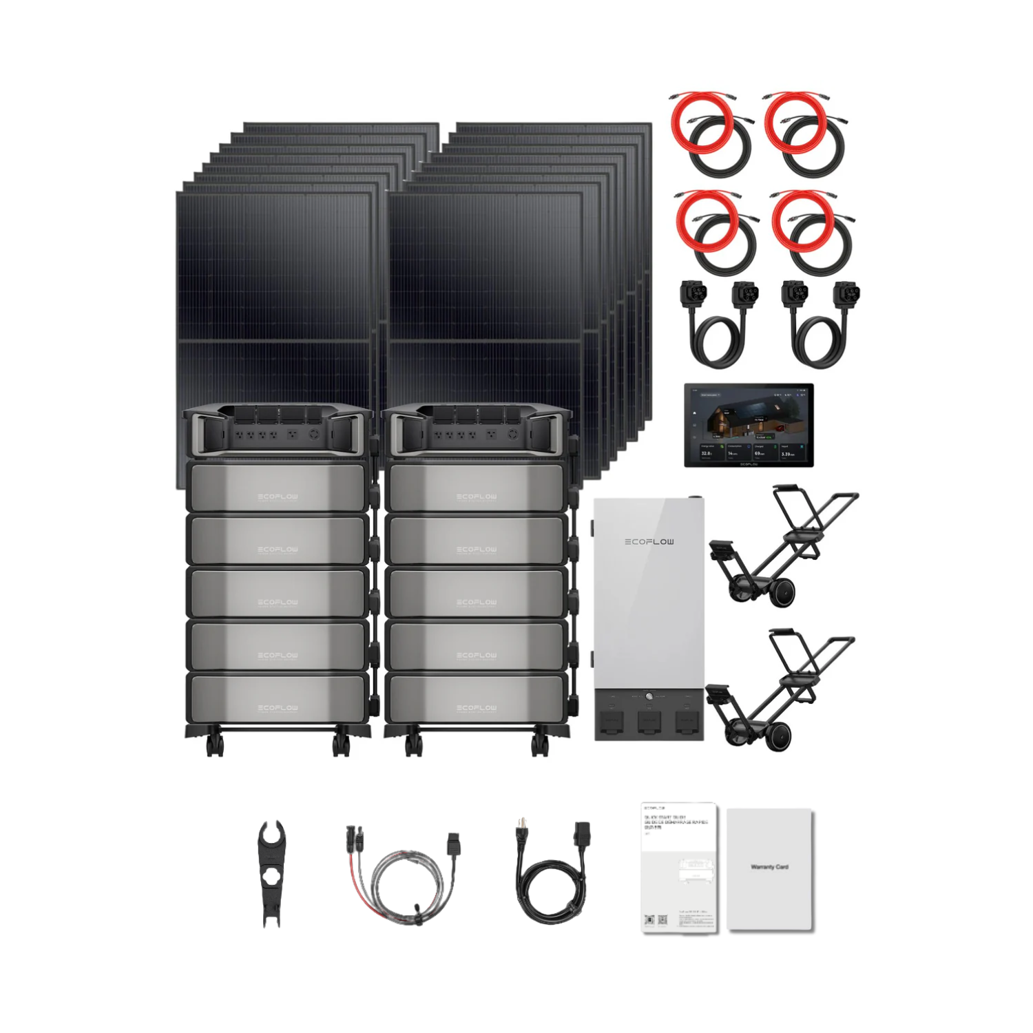 EcoFlow DELTA Pro Ultra Smart Home Deluxe Solar Kit - Advanced Kit: 61 kWh | 6400W Solar
