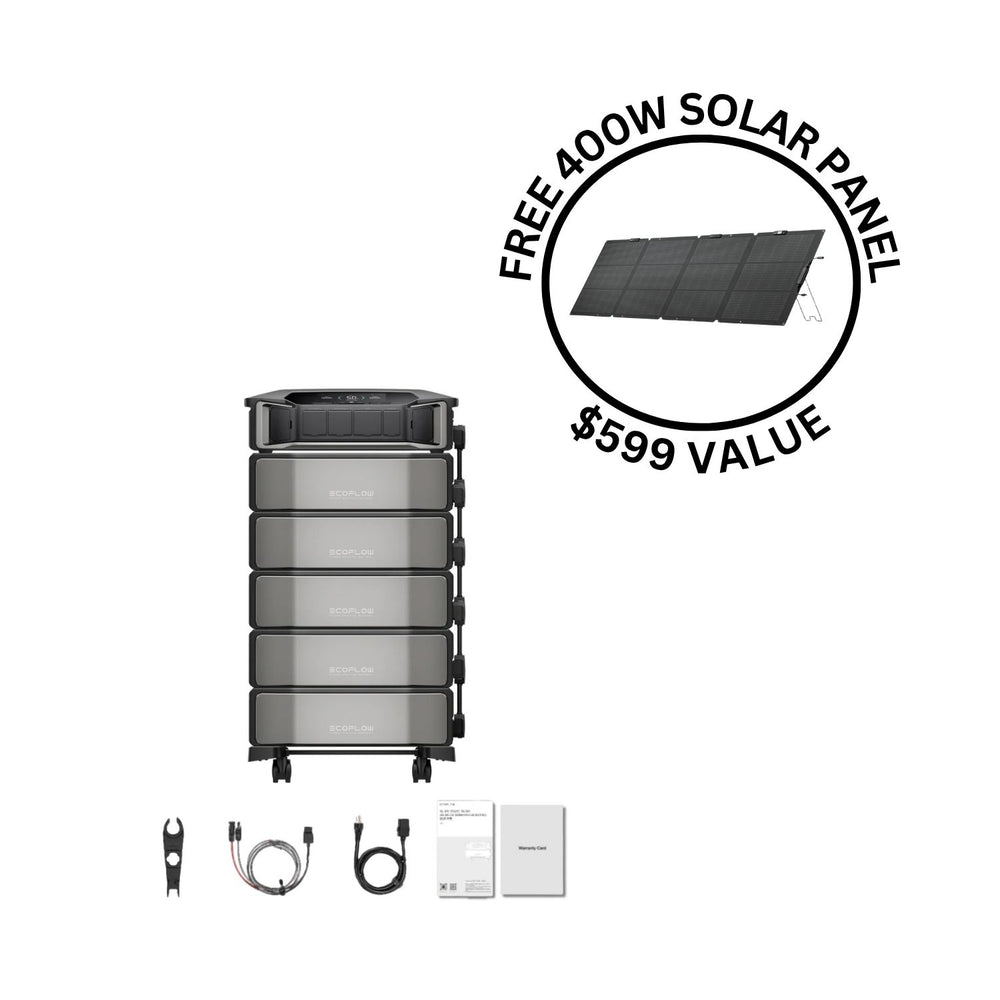 EcoFlow DELTA Pro Ultra Portable Power Station and Whole-Home Backup | 6144Wh | 7200W | 5.6kW Solar Input