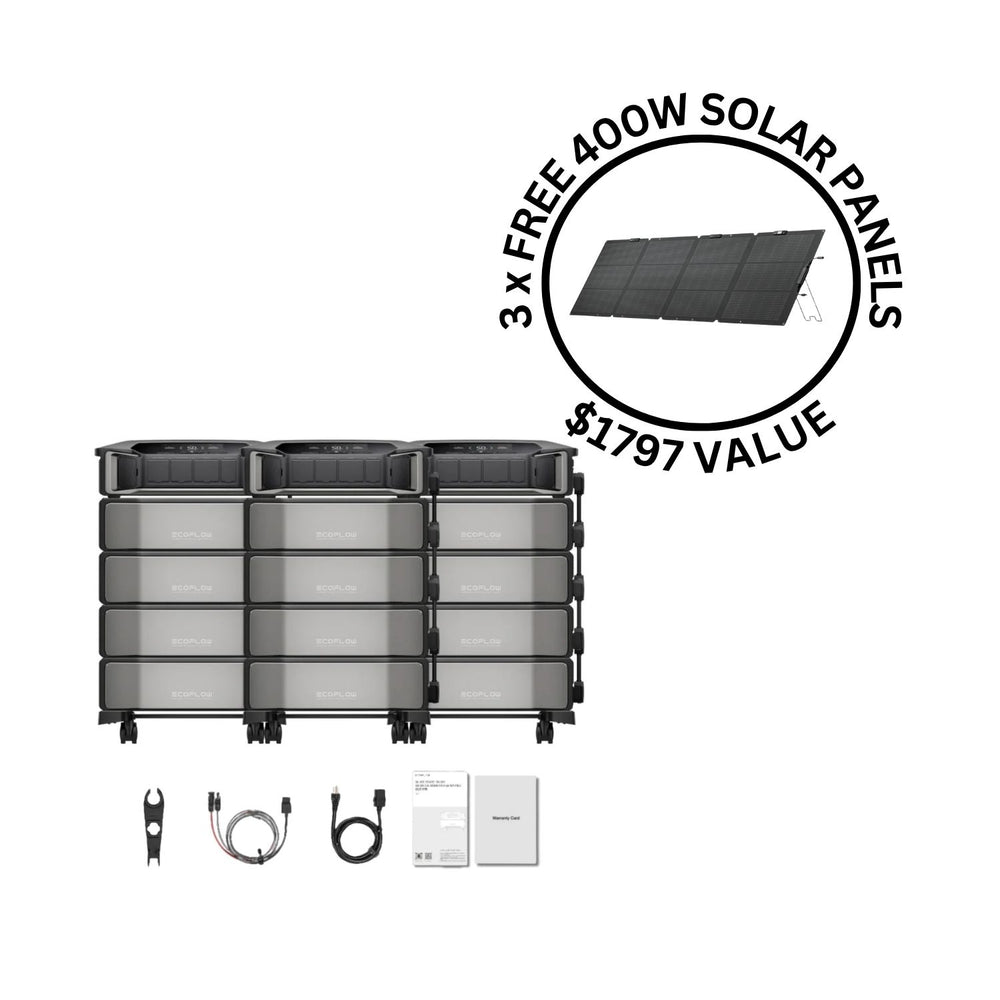 EcoFlow DELTA Pro Ultra Portable Power Station and Whole-Home Backup | 6144Wh | 7200W | 5.6kW Solar Input