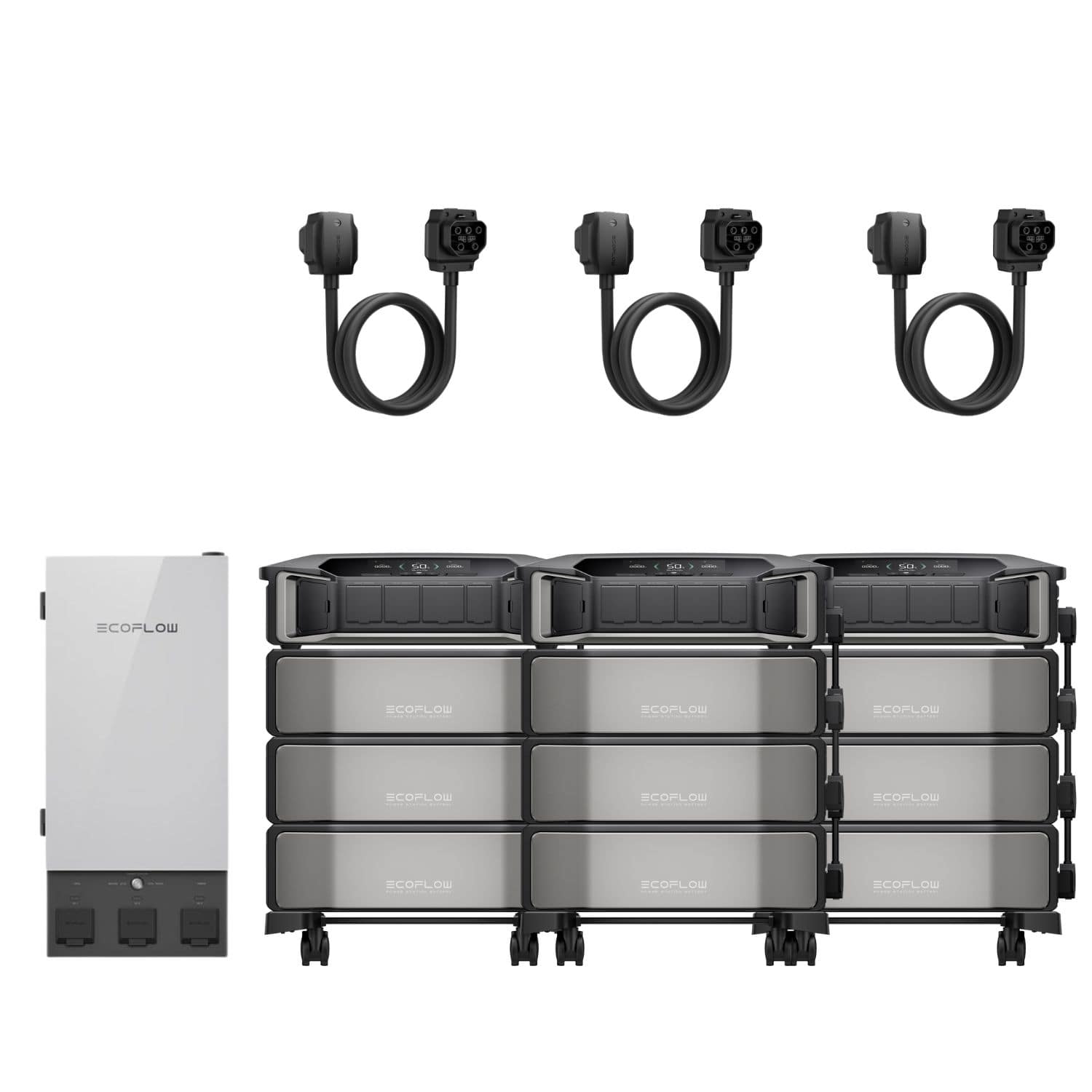 EcoFlow DELTA Pro Ultra With Three Inverters And Nine Battery Packs And Smart Home Panel 2 Bundle