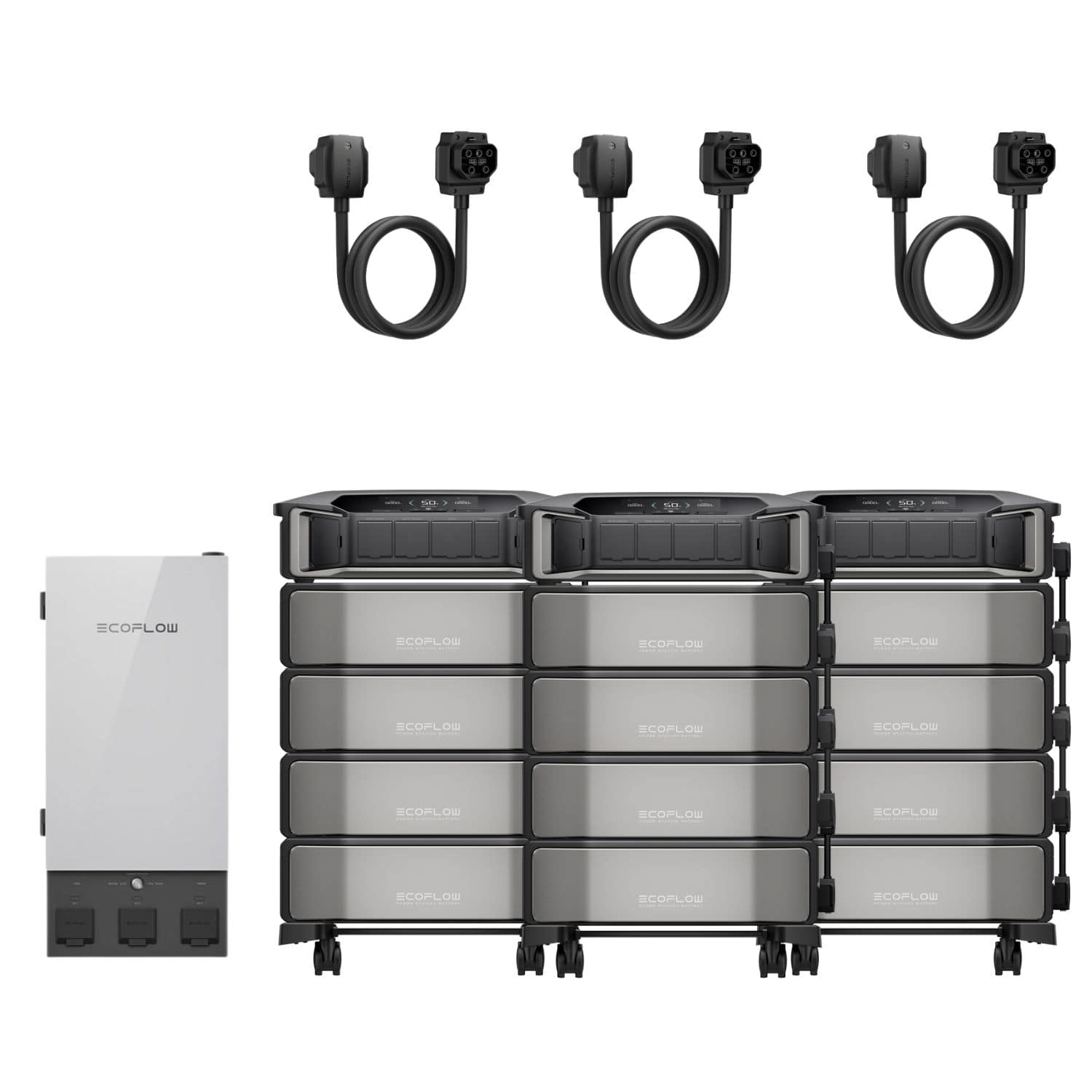 EcoFlow DELTA Pro Ultra With Three Inverters And Twelve Battery Packs And Smart Home Panel 2 Bundle