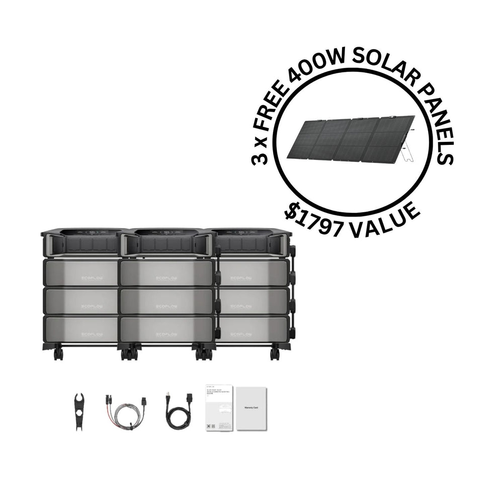 EcoFlow DELTA Pro Ultra Portable Power Station and Whole-Home Backup | 6144Wh | 7200W | 5.6kW Solar Input