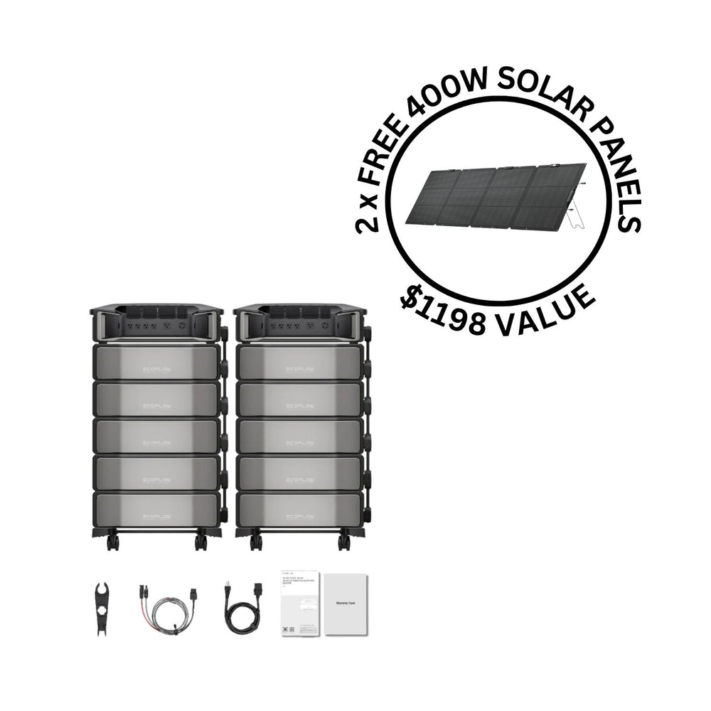 EcoFlow DELTA Pro Ultra Portable Power Station and Whole-Home Backup | 6144Wh | 7200W | 5.6kW Solar Input