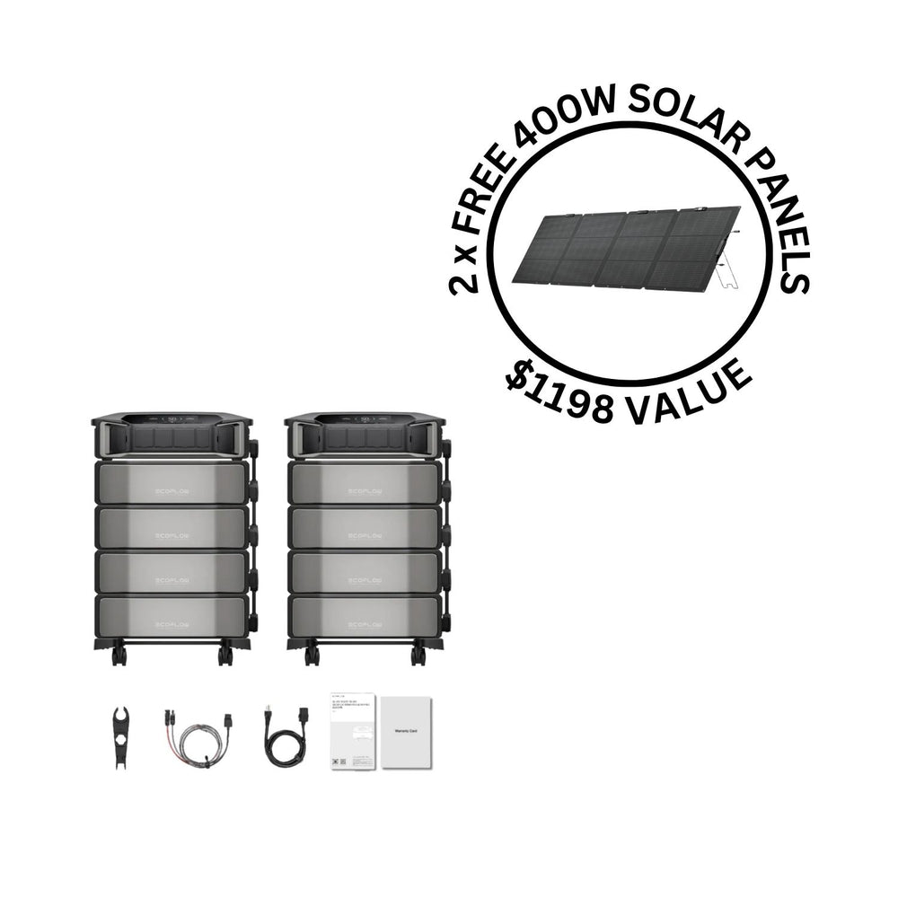 EcoFlow DELTA Pro Ultra Portable Power Station and Whole-Home Backup | 6144Wh | 7200W | 5.6kW Solar Input
