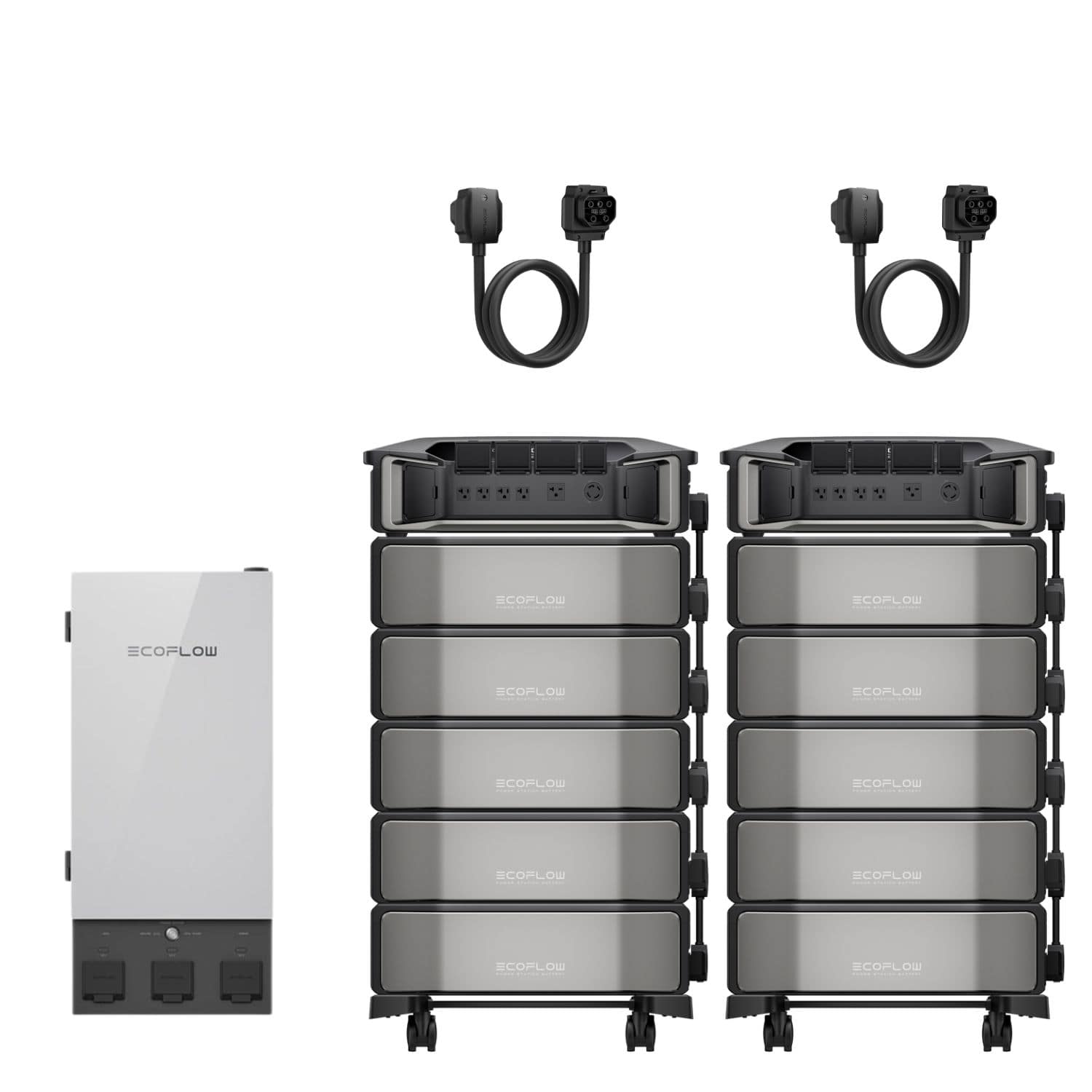 EcoFlow DELTA Pro Ultra With Two Inverters And Ten Battery Packs And Smart Home Panel 2 Bundle
