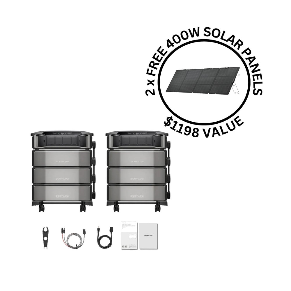 EcoFlow DELTA Pro Ultra Portable Power Station and Whole-Home Backup | 6144Wh | 7200W | 5.6kW Solar Input
