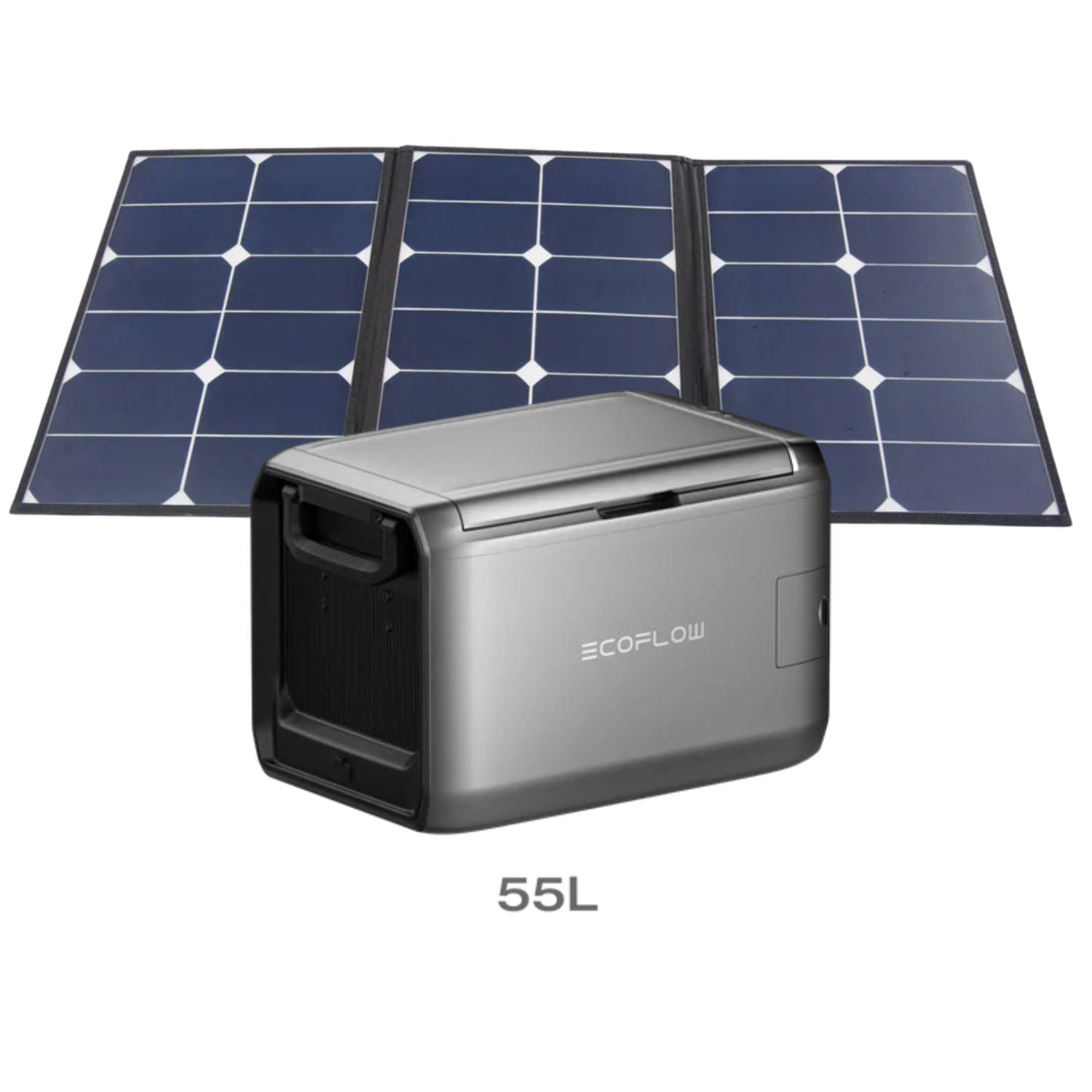EcoFlow GLACIER Classic Portable Fridge Freezer 55L with 60W Foldable & Portable Solar Panel 