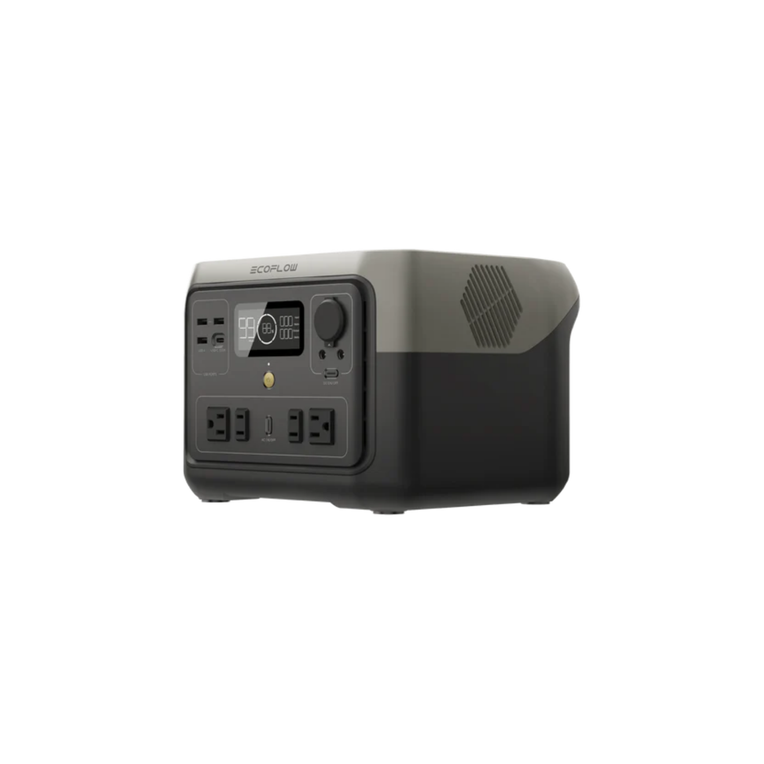 EcoFlow RIVER 2 Max 500 Portable Power Station side view