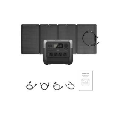 EcoFlow RIVER 2 Pro Portable Power Station + 1 x 160W Portable Solar Panel Inclusions