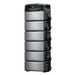 EcoFlow TITAN 5000 Classic and five TITAN Battery 5kWh packs linked by battery cables on their side ports