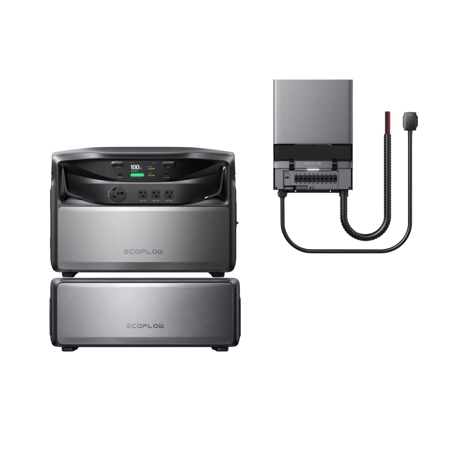 EcoFlow TITAN 5000 Whole-Home Battery Backup with one battery and a Smart Home Panel 10 (240V)
