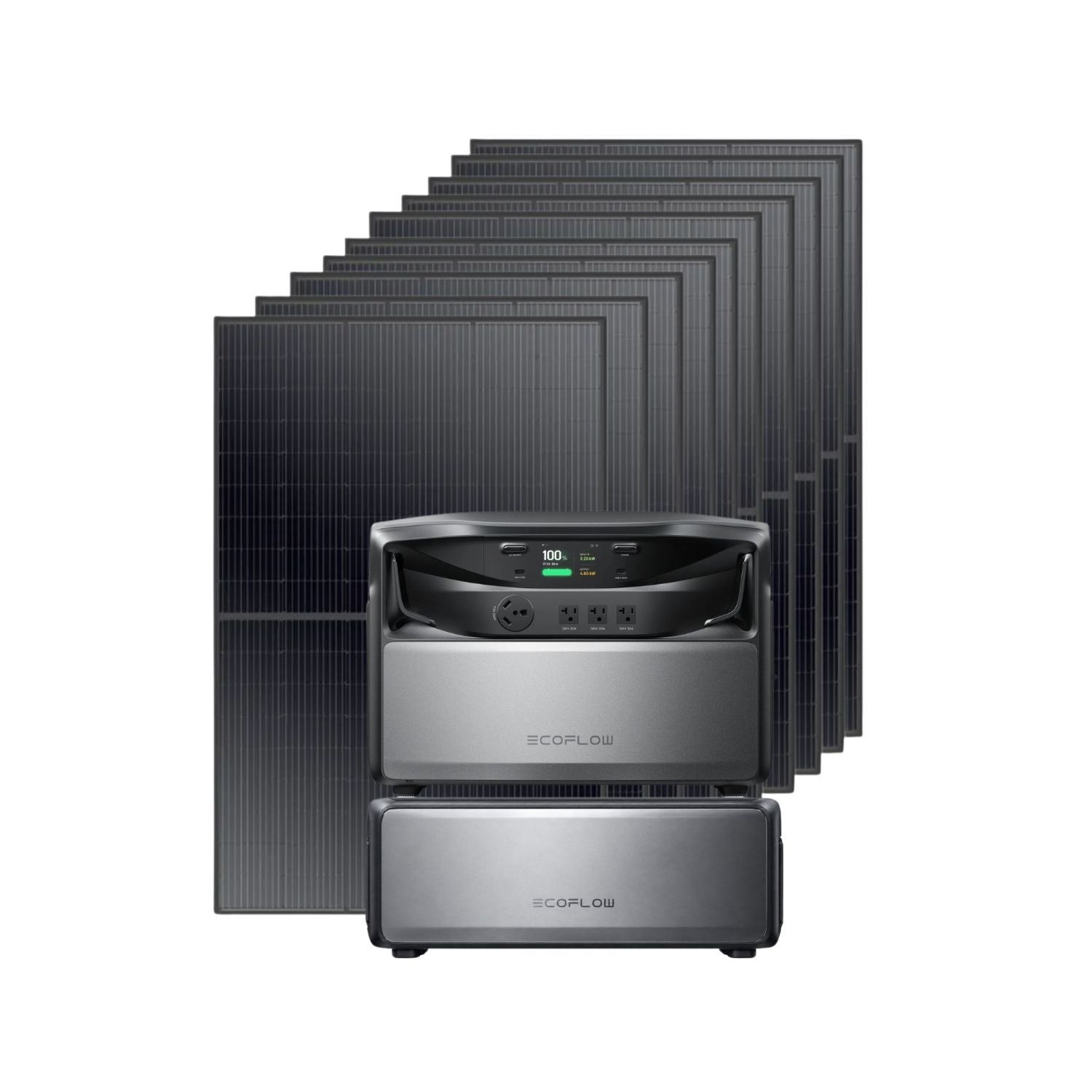 EcoFlow TITAN 5000 Whole-Home Battery Backup with one battery with ten Rich Solar 400W Solar Panels | 4000W
