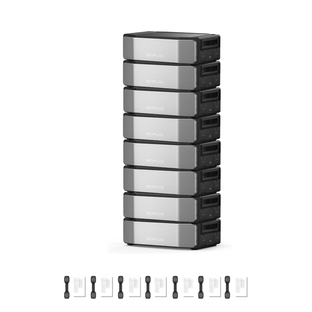 Eight Ecoflow DELTA Pro Ultra X Battery