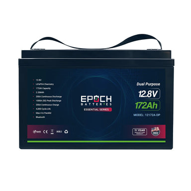 Epoch Batteries 12V 172Ah (2.20kWh) Dual Purpose Essential Series