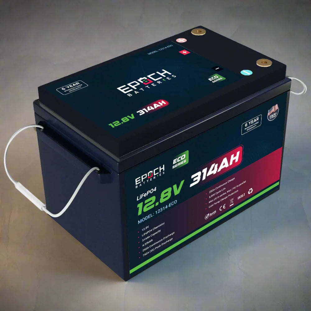Epoch Batteries 12V 314Ah (4.02kWh) - Eco Series LiFePO4 Battery 