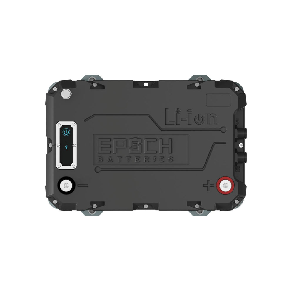 Epoch Batteries 24V 100Ah (2.56kWh) LiFePO4 Lithium Battery top view