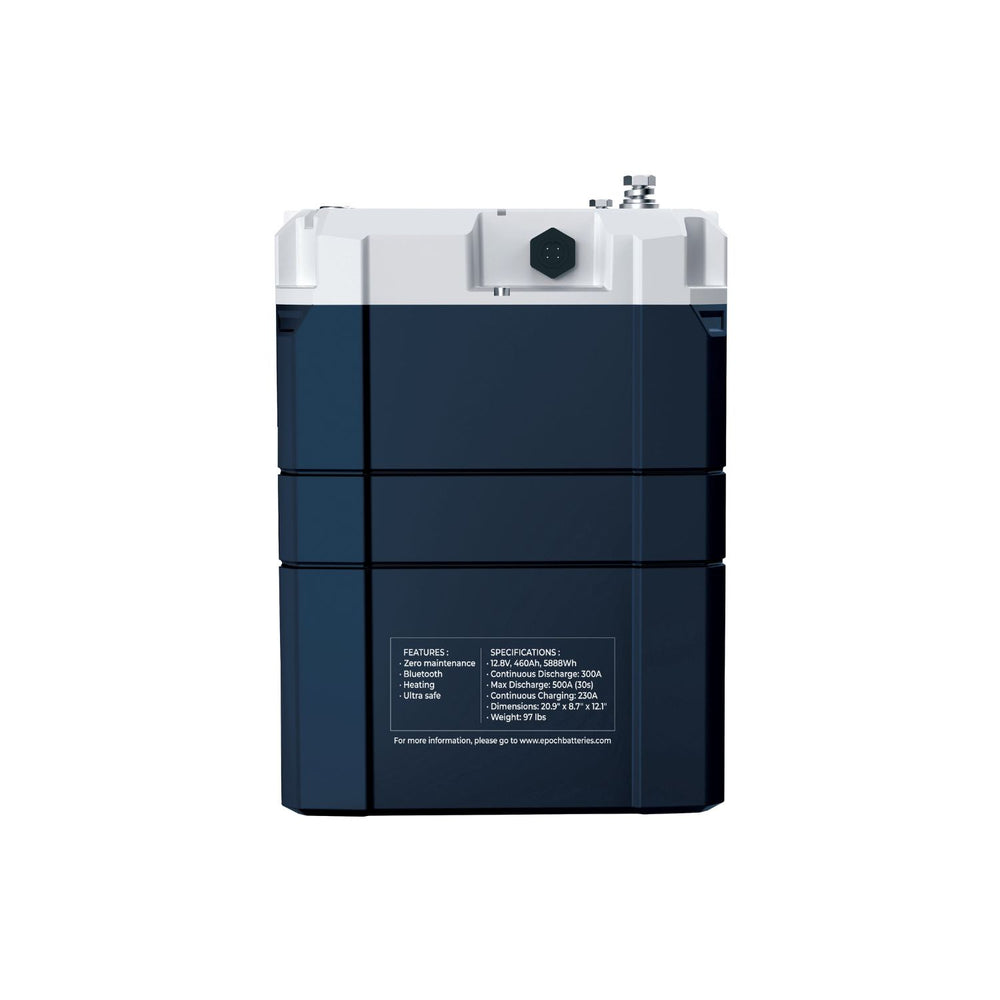 Epoch Batteries 24V 230Ah (5.89kWh) V2 Elite Series left side view