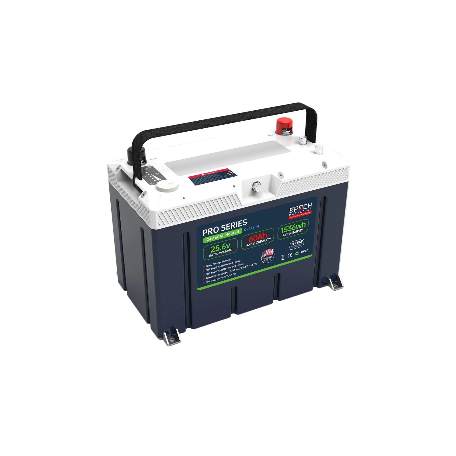 Epoch Batteries 24V 60Ah (1.54kWh) Pro Series right view