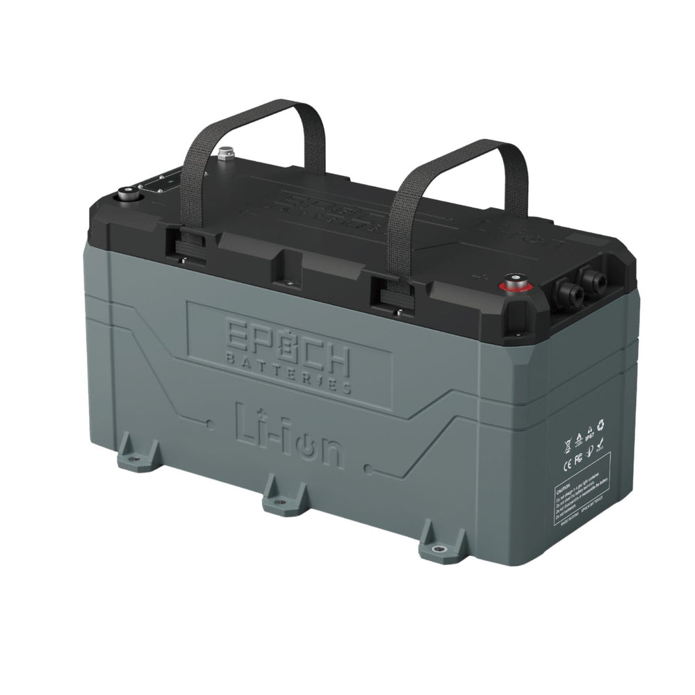 Epoch Batteries 36V 100Ah (3.84kWh) LiFePO4 Lithium Battery left view
