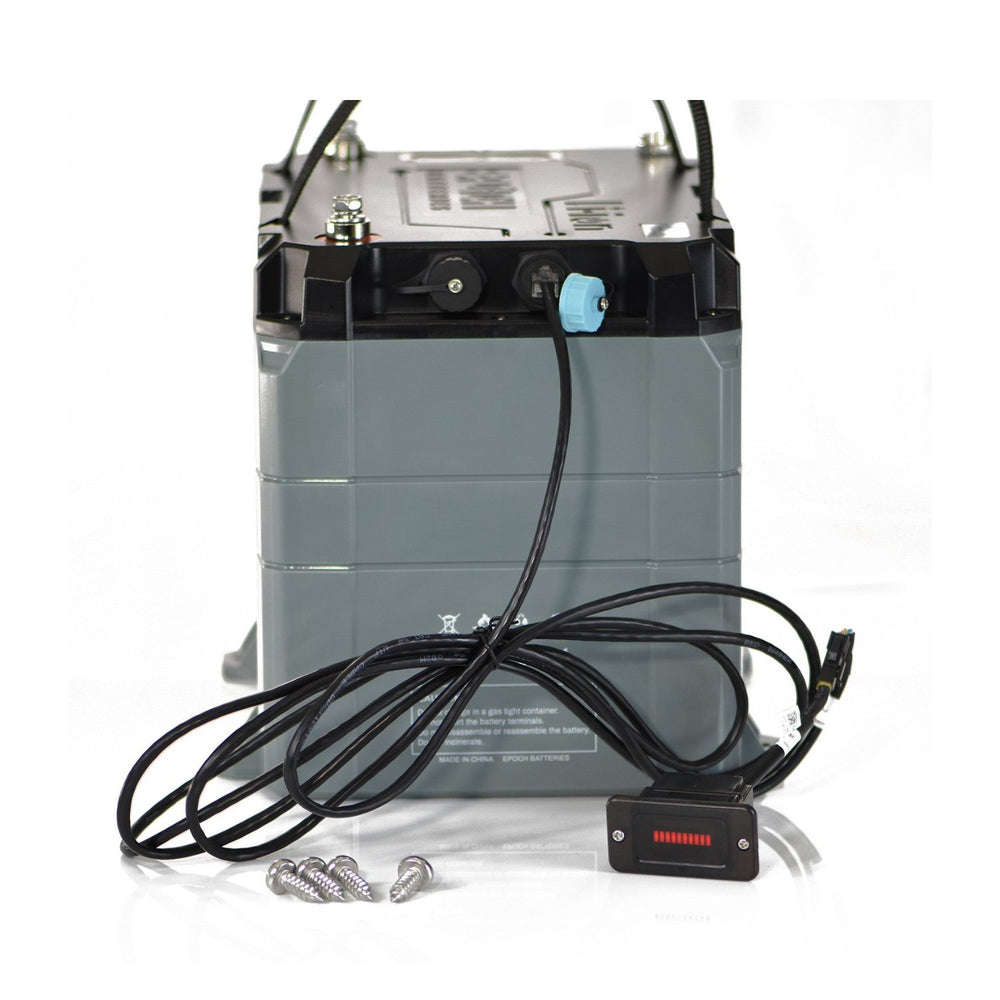 Epoch Batteries 36V 100Ah (3.84kWh) LiFePO4 Lithium Battery side view