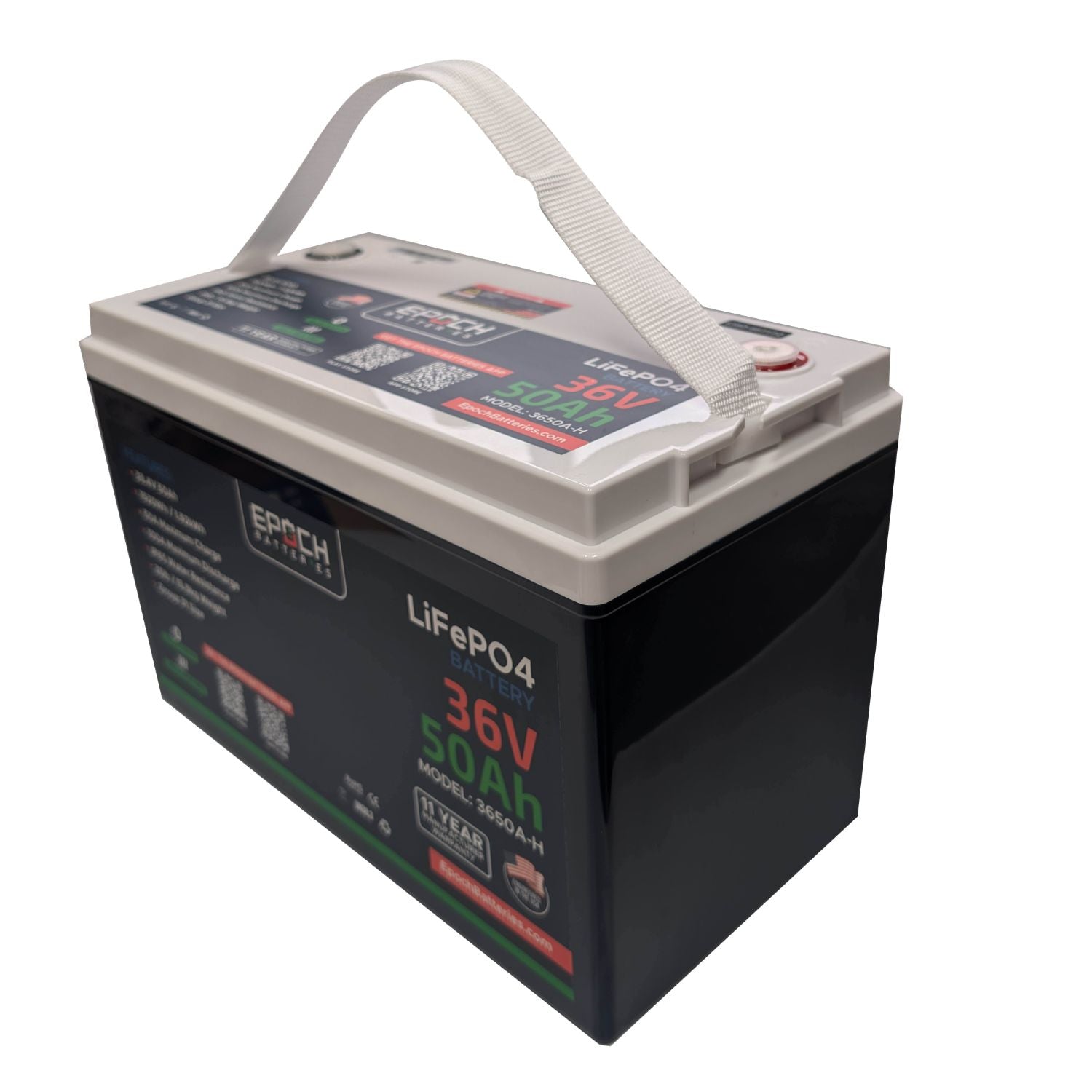 Epoch Batteries 36V 50Ah (1.92kWh) Essential Series