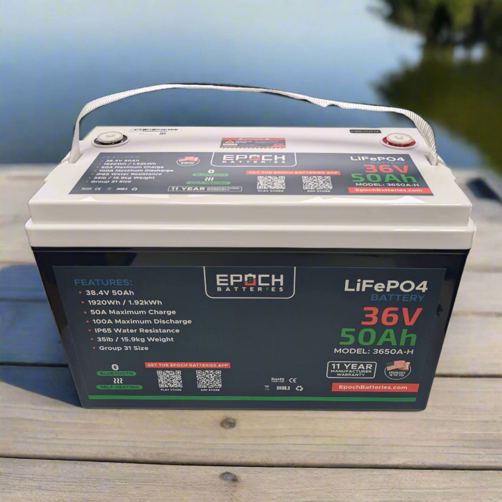 Epoch Batteries 36V 50Ah (1.92kWh) Essential Series front view