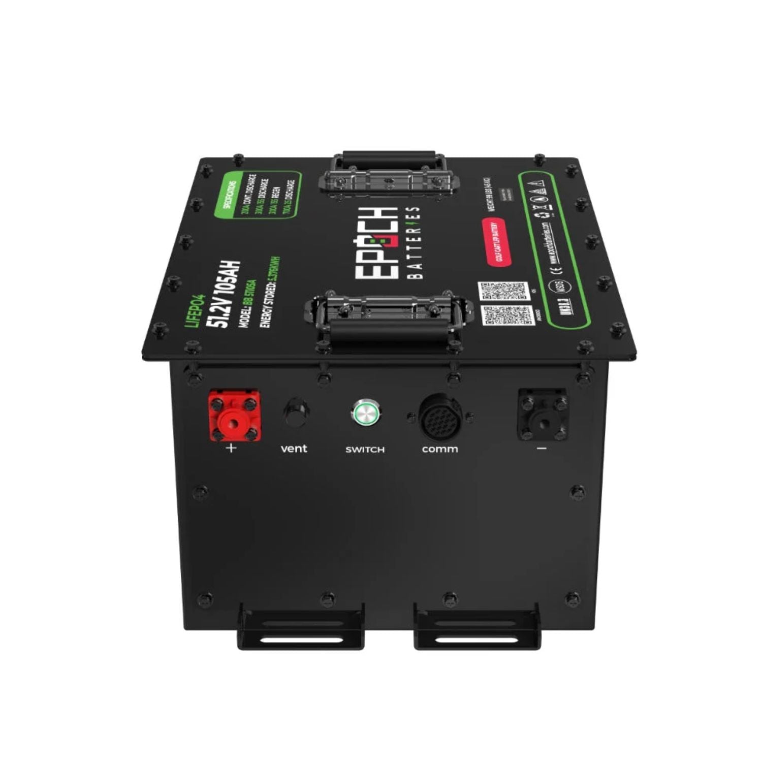 Epoch Batteries 48V 105Ah - LiMax Series Sideview