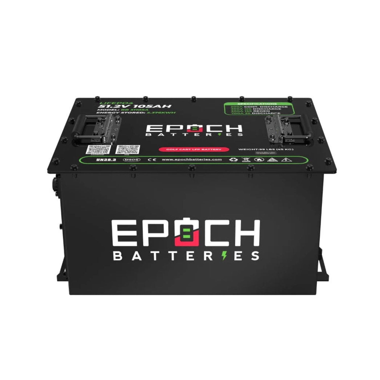 Epoch Batteries 48V 105Ah - LiMax Series front view