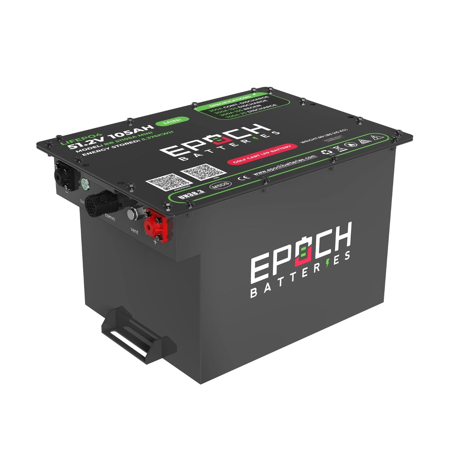 Epoch Batteries 48V 105Ah MINI - LiMax Series left view