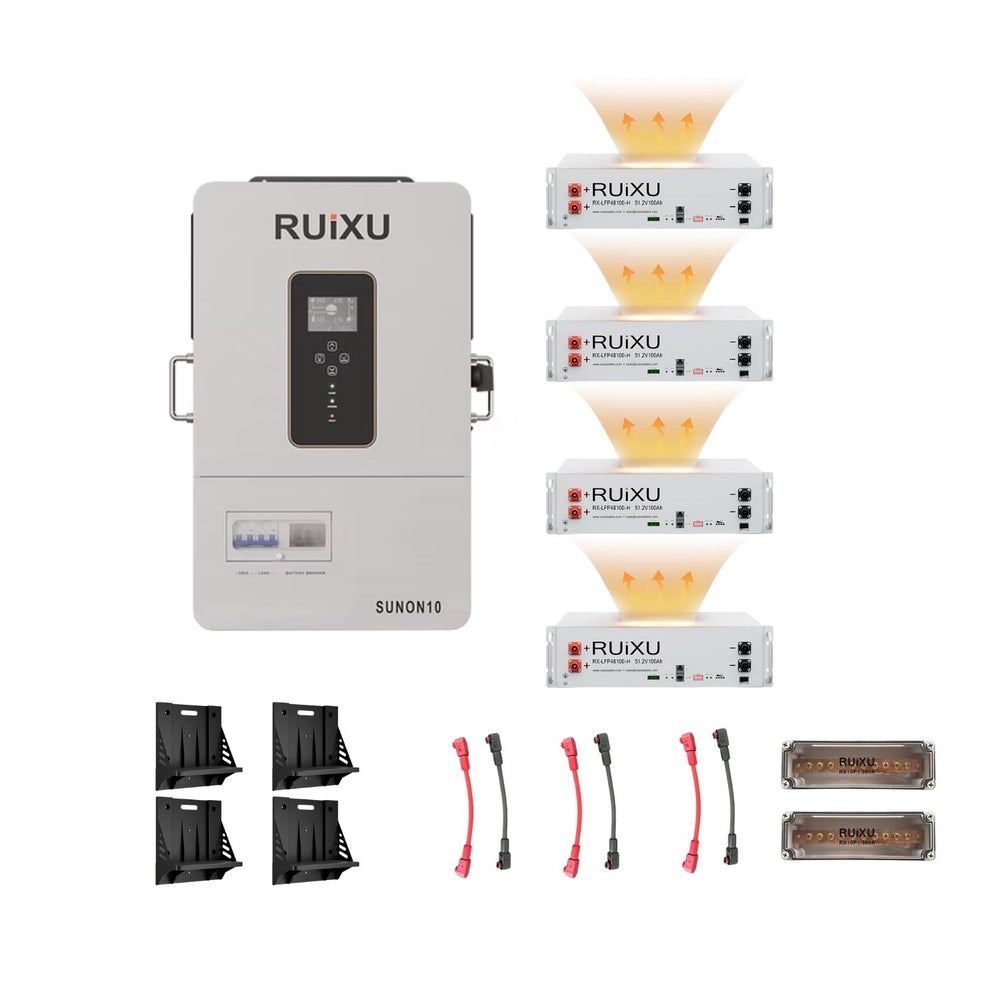 RUiXU 10kWh–61kWh Home & Commercial Battery Storage Kits