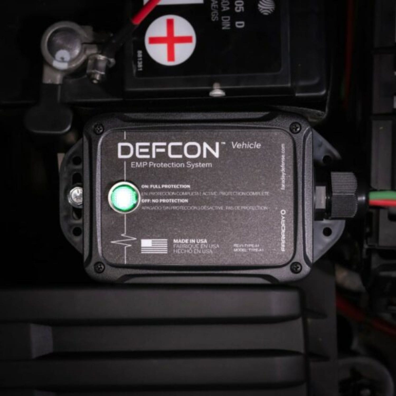 Faraday Defense DEFCON™ Vehicle Protection Close-Up View n A Car