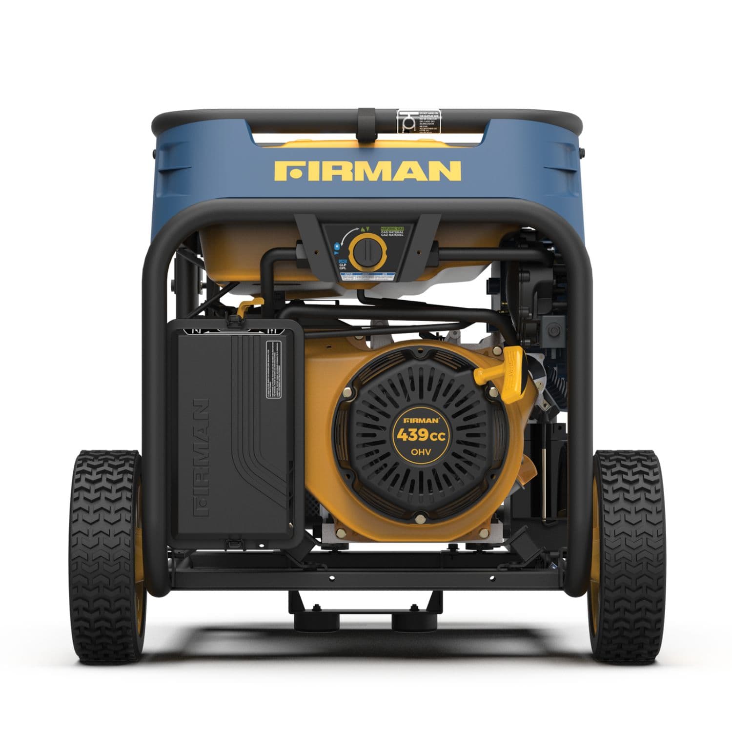 Firman T08072 Tri Fuel 8000W Portable Generator Back View