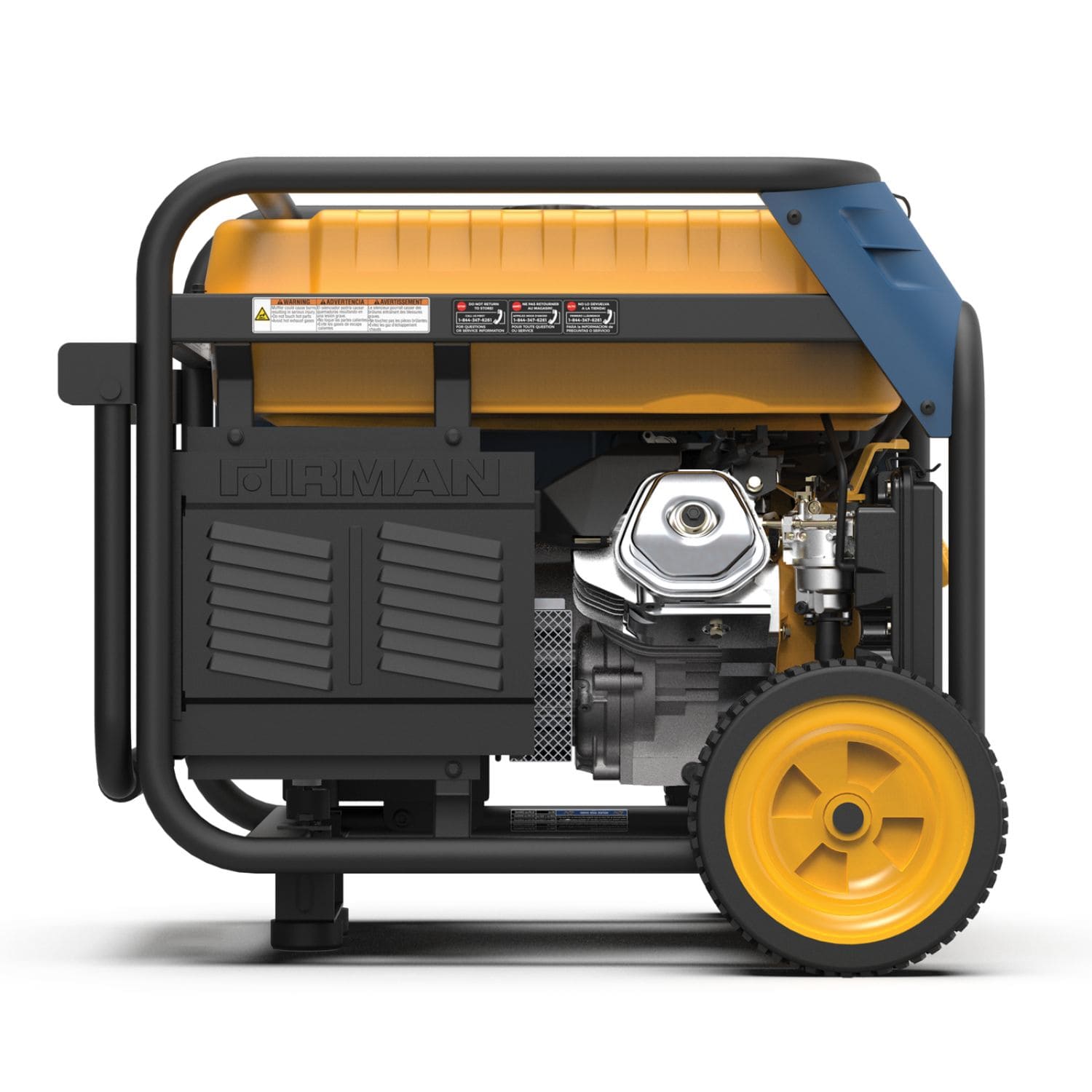 Firman T08072 Tri Fuel 8000W Portable Generator right side view