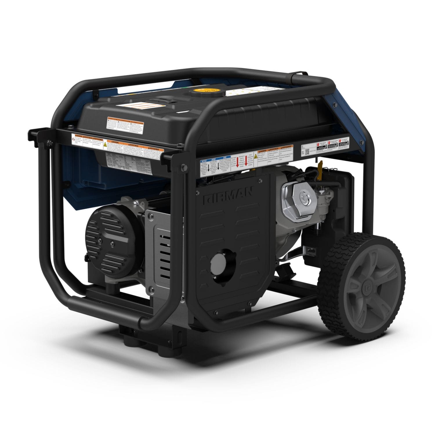 Firman T08073 Tri Fuel Portable Generator Front View Right side