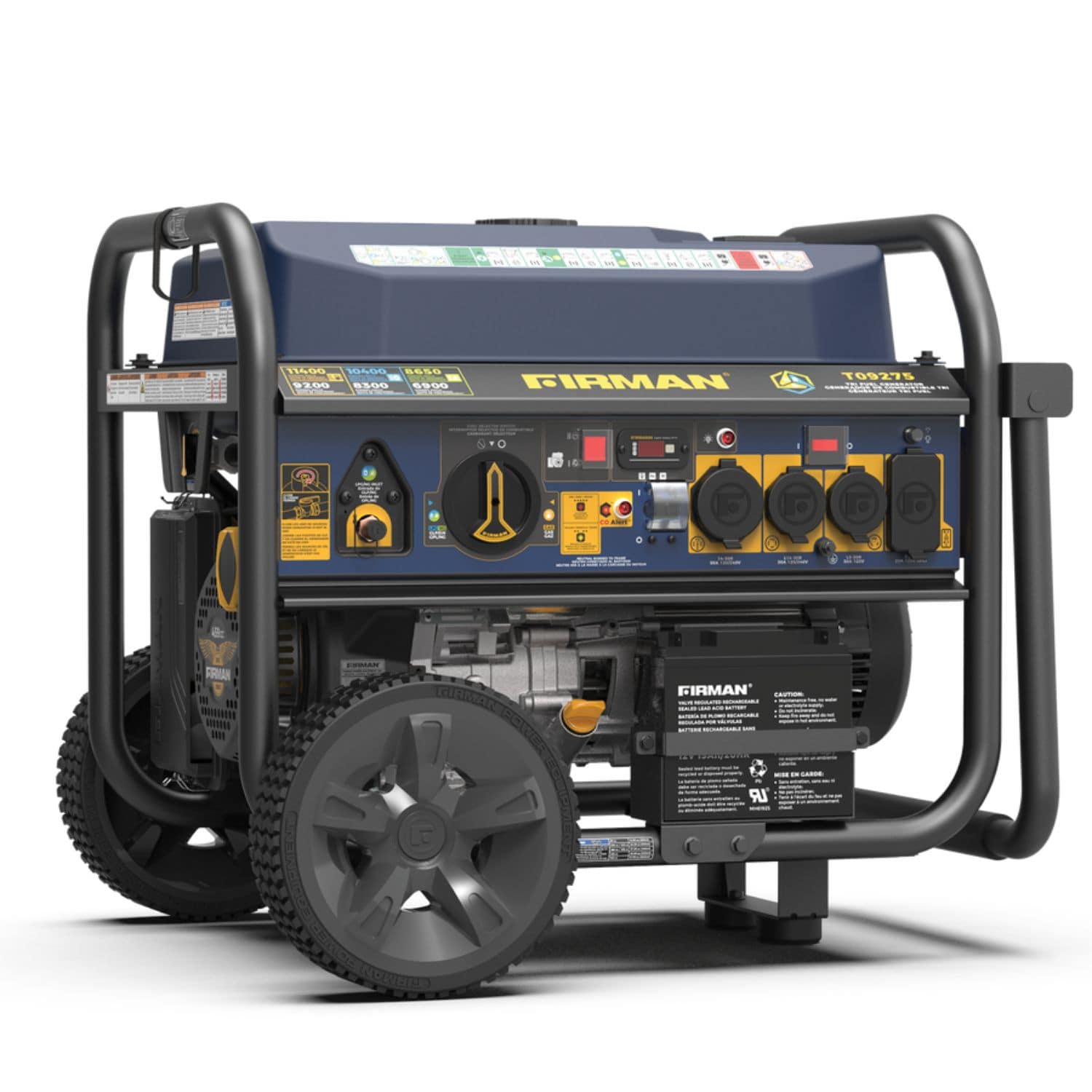 Firman T09275 Tri Fuel Portable Generator 11400W