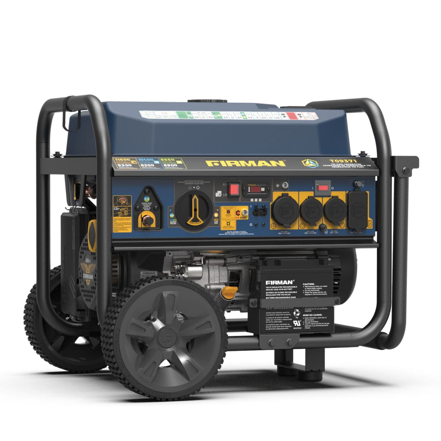 Firman T09371 Tri Fuel Portable Generator 11600W