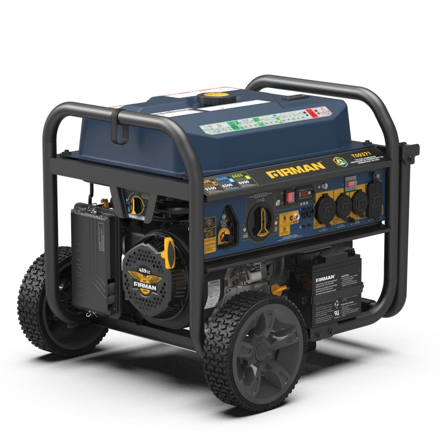 Firman T09371 Tri Fuel Portable Generator 11600W Back View Right side