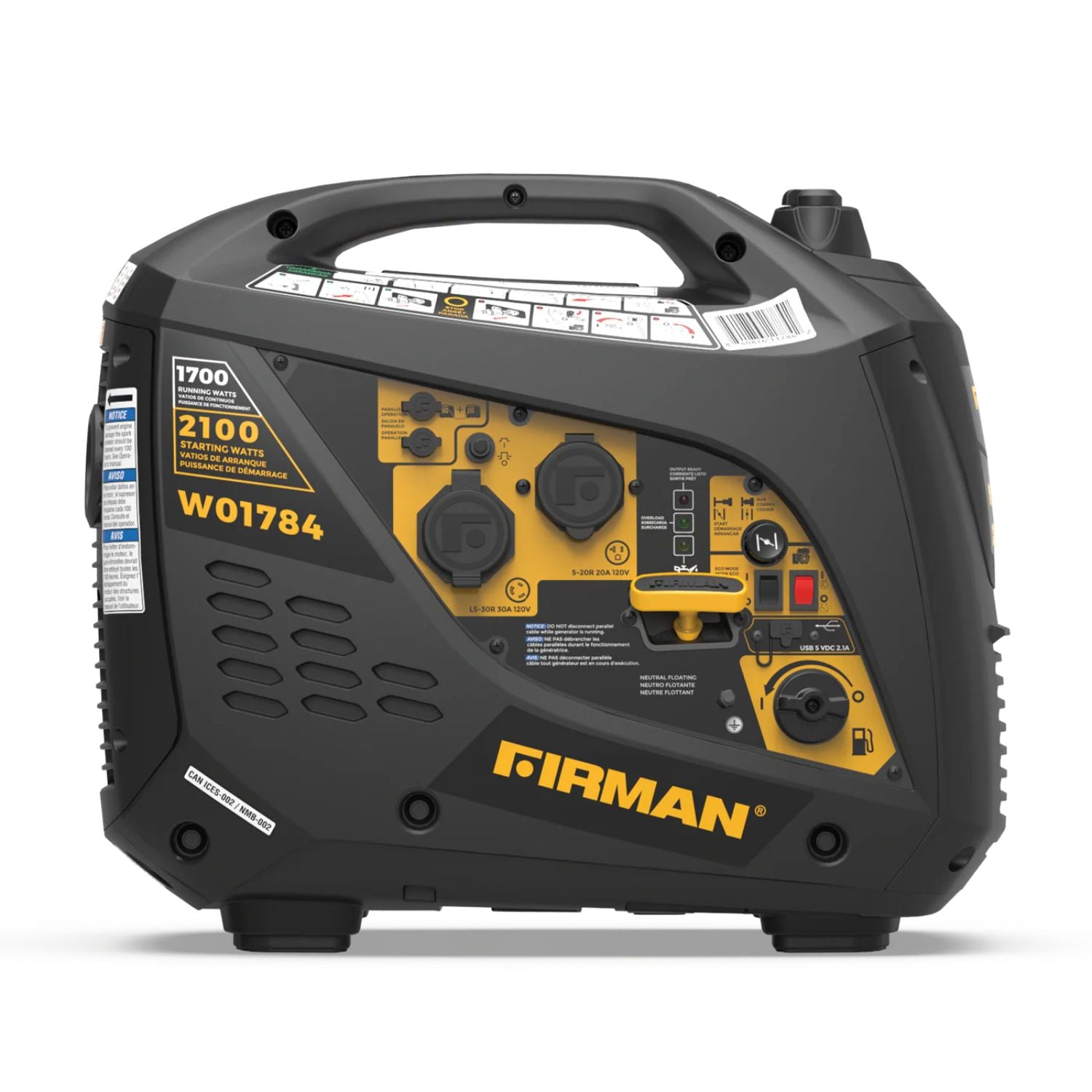 Firman W01781 Generator side view