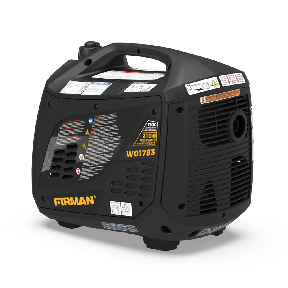 Firman W01783 Generator back left side view