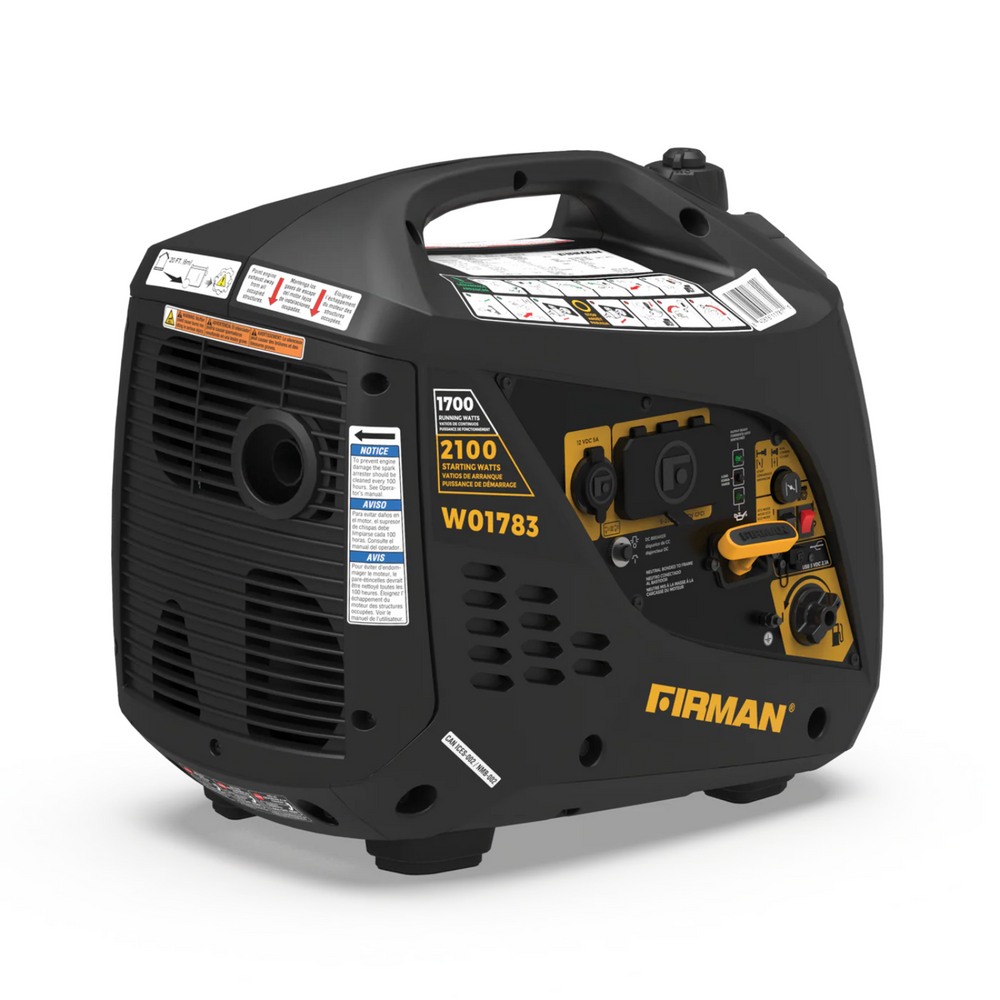 Firman W01783 Generator back right side view