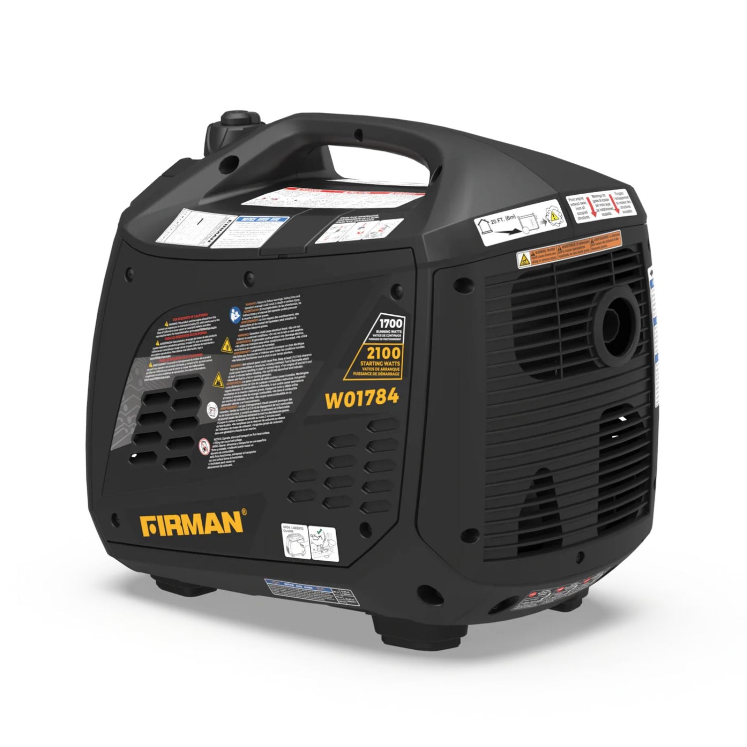 Firman W01784 Generator back left view