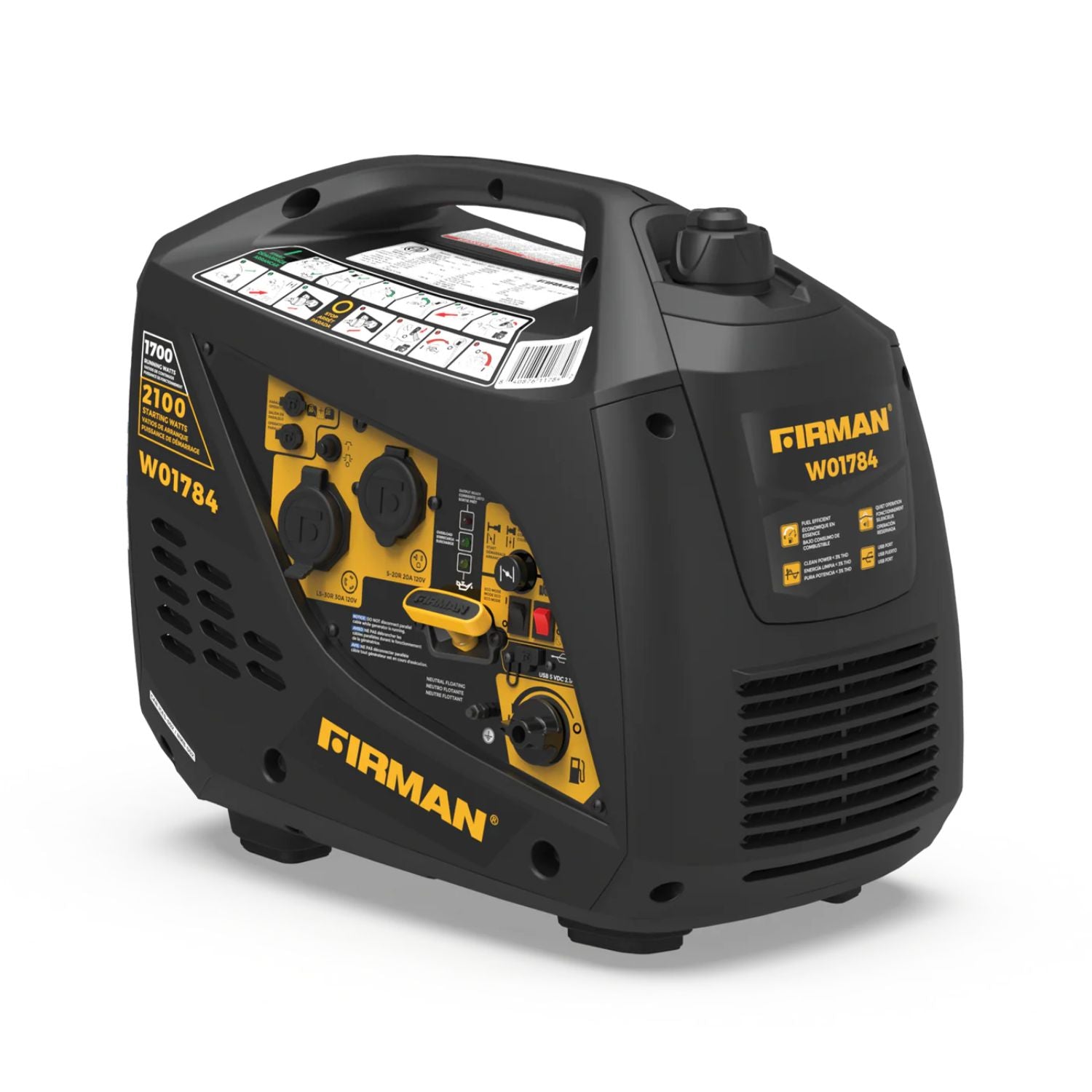 Firman W01784 Generator front left view