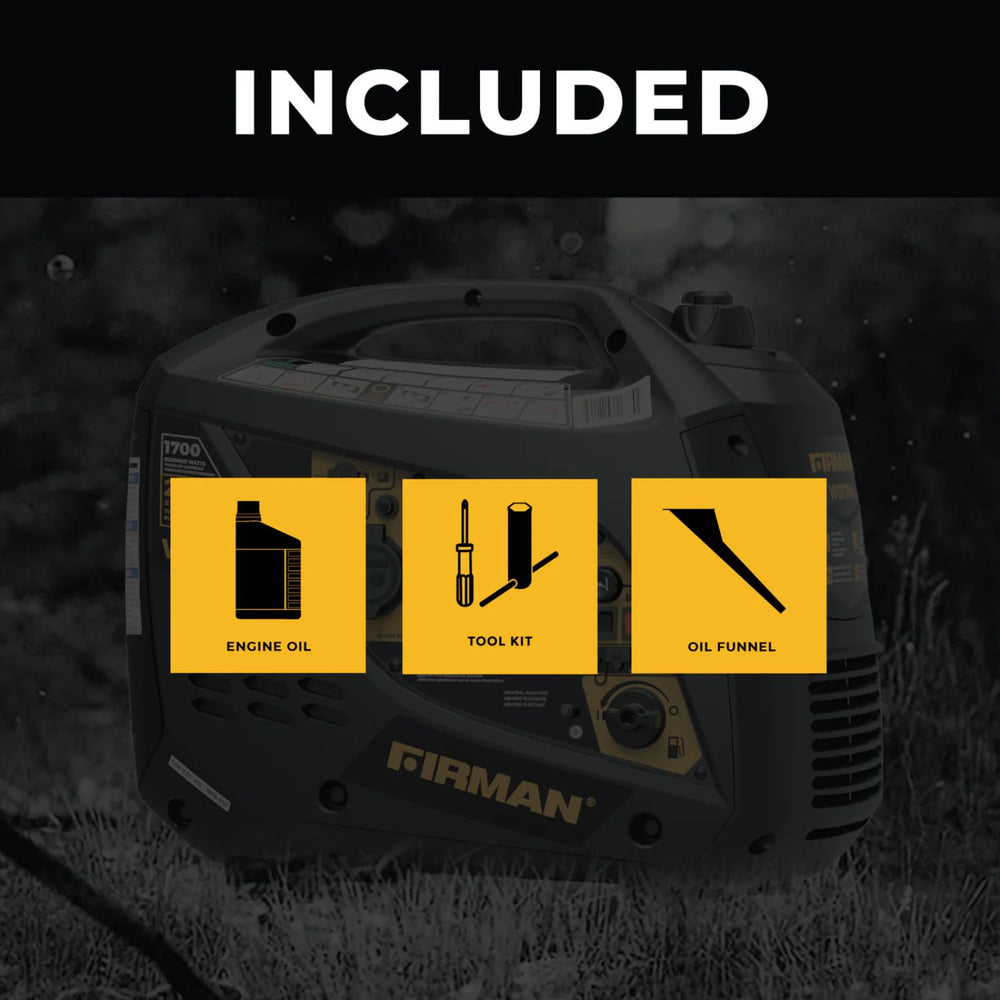 Firman W01784 Generator with included items 