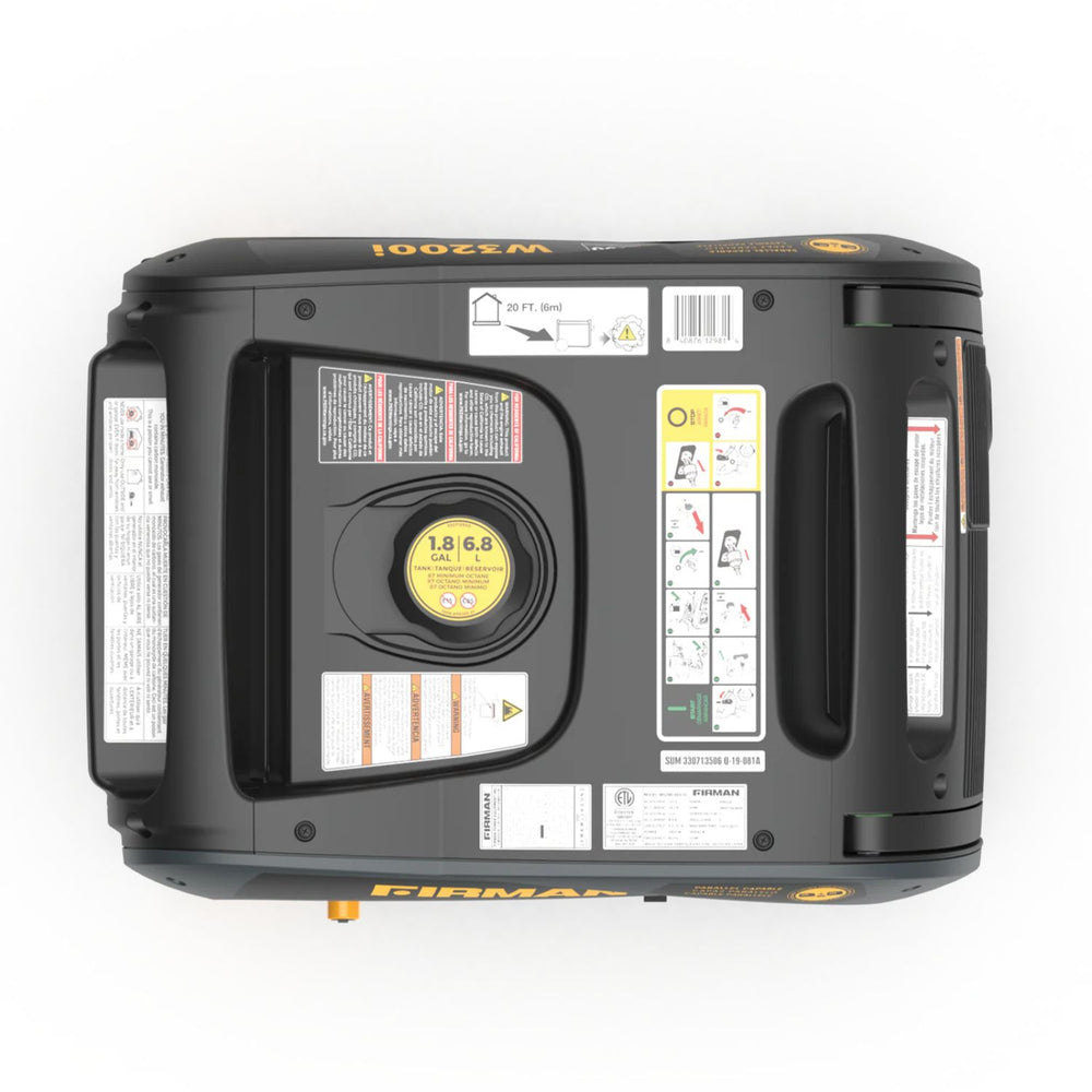 Firman W02981 Generator top view
