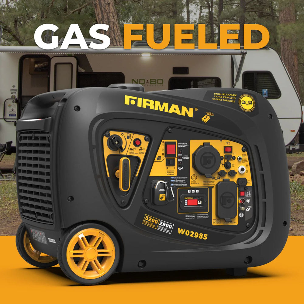 Firman W02985 Generator with an RV in the background
