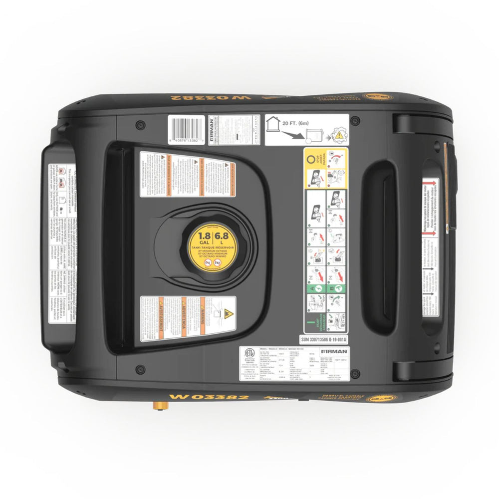 Firman W03382 Generator Top view