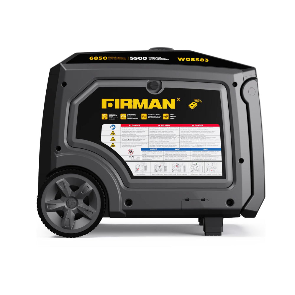 Firman W05583 Generator back view side view right side